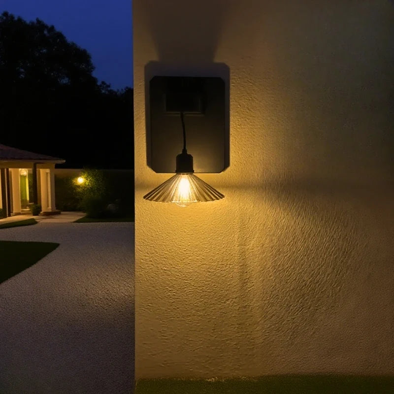 Decorative Outdoor Solar Wall Light