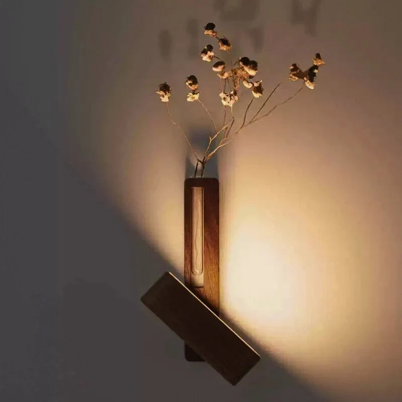 Wall-Mounted Vase Light with LED
