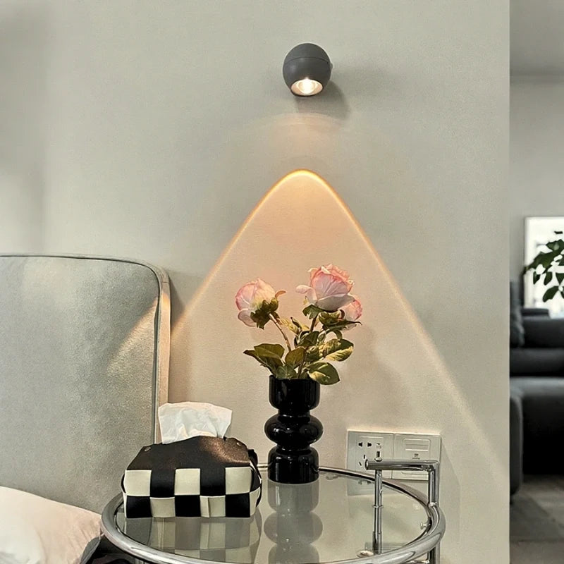 Rechargeable 360° Rotating LED Spotlight