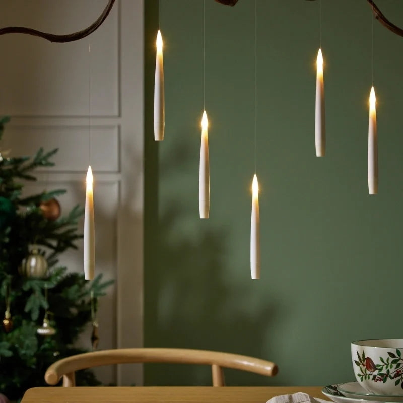 Floating LED Candles with Wand Remote