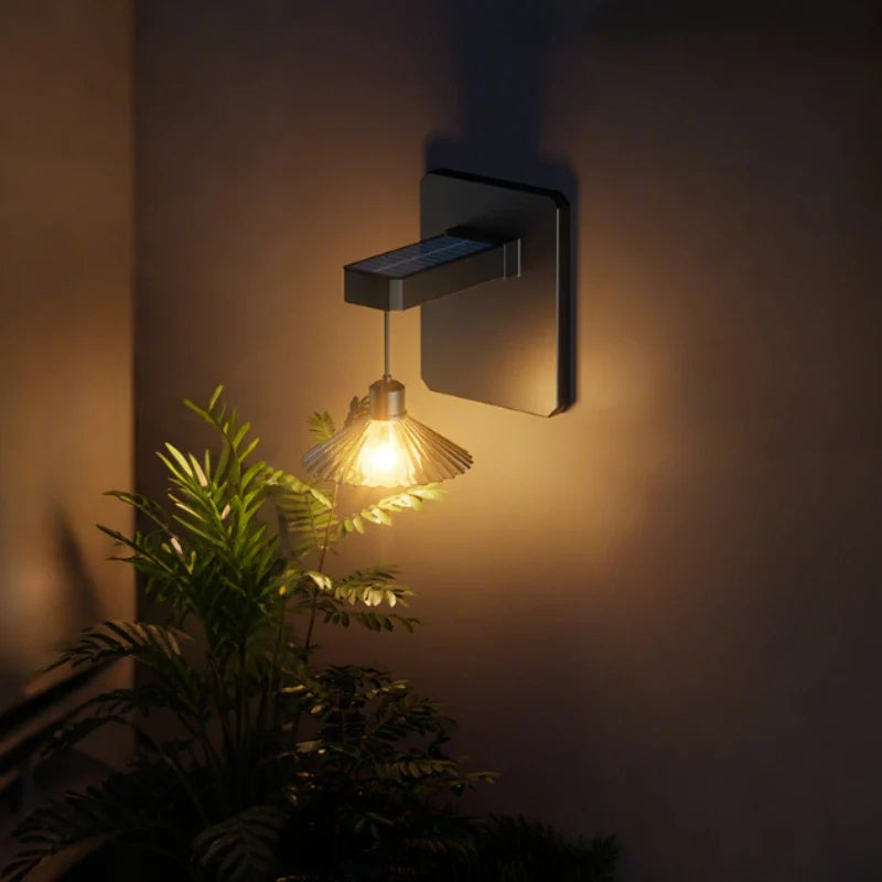 Decorative Outdoor Solar Wall Light