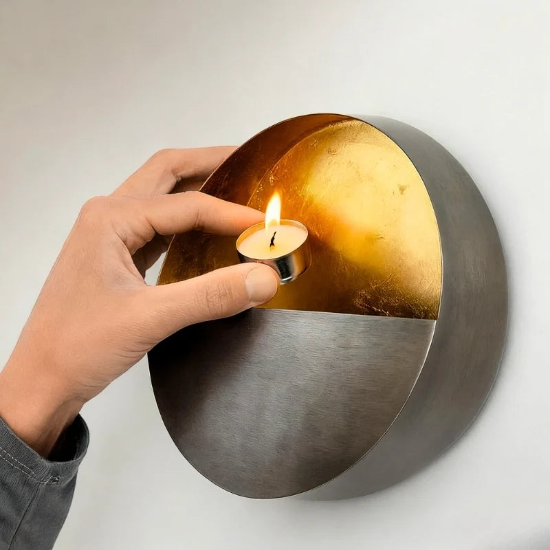 Metal Wall Candle Holder Sconce