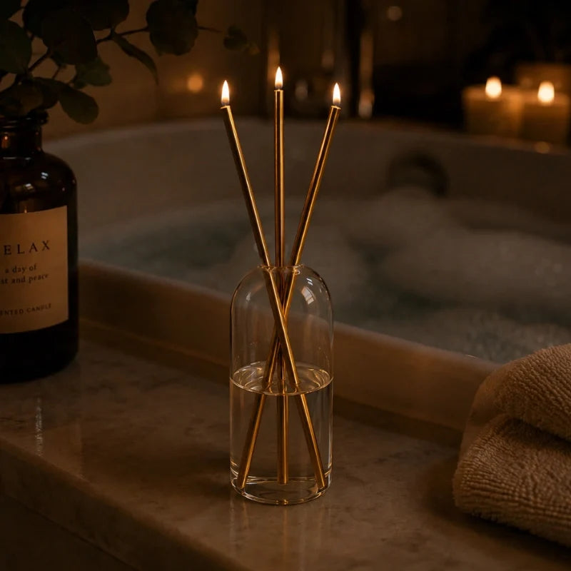 Refillable Smokeless Oil Candles