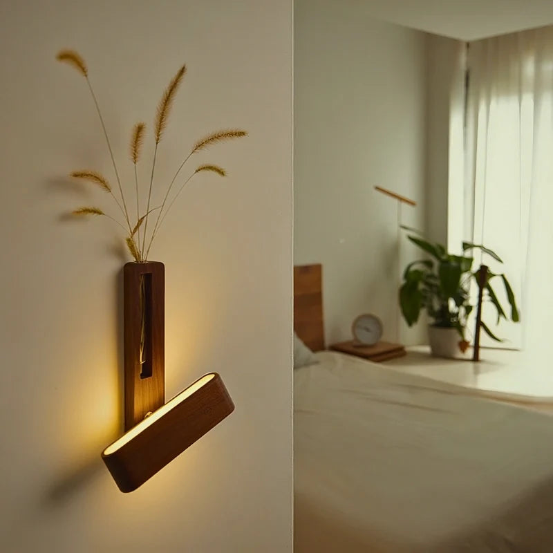 Wall-Mounted Vase Light with LED