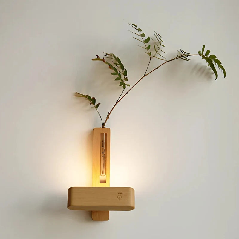 Wall-Mounted Vase Light with LED