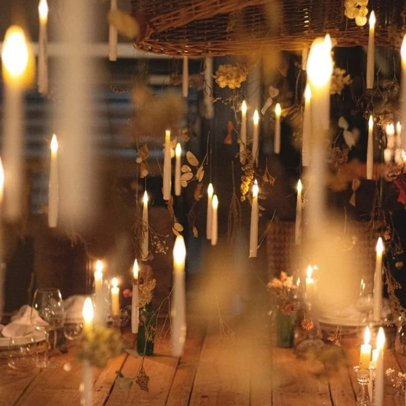 Floating LED Candles with Wand Remote