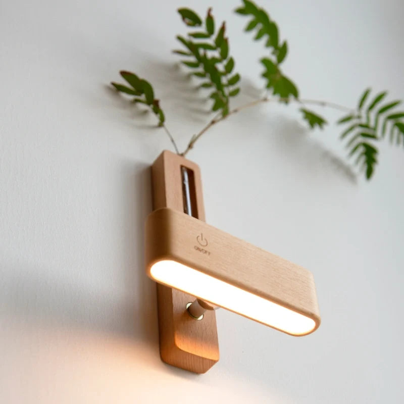 Wall-Mounted Vase Light with LED