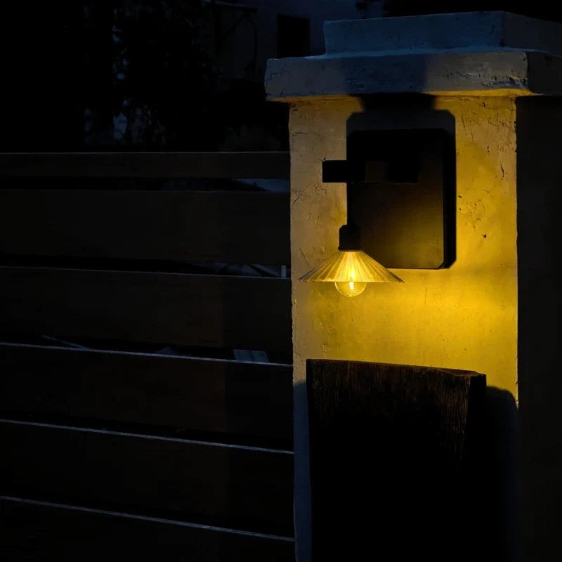 Decorative Outdoor Solar Wall Light