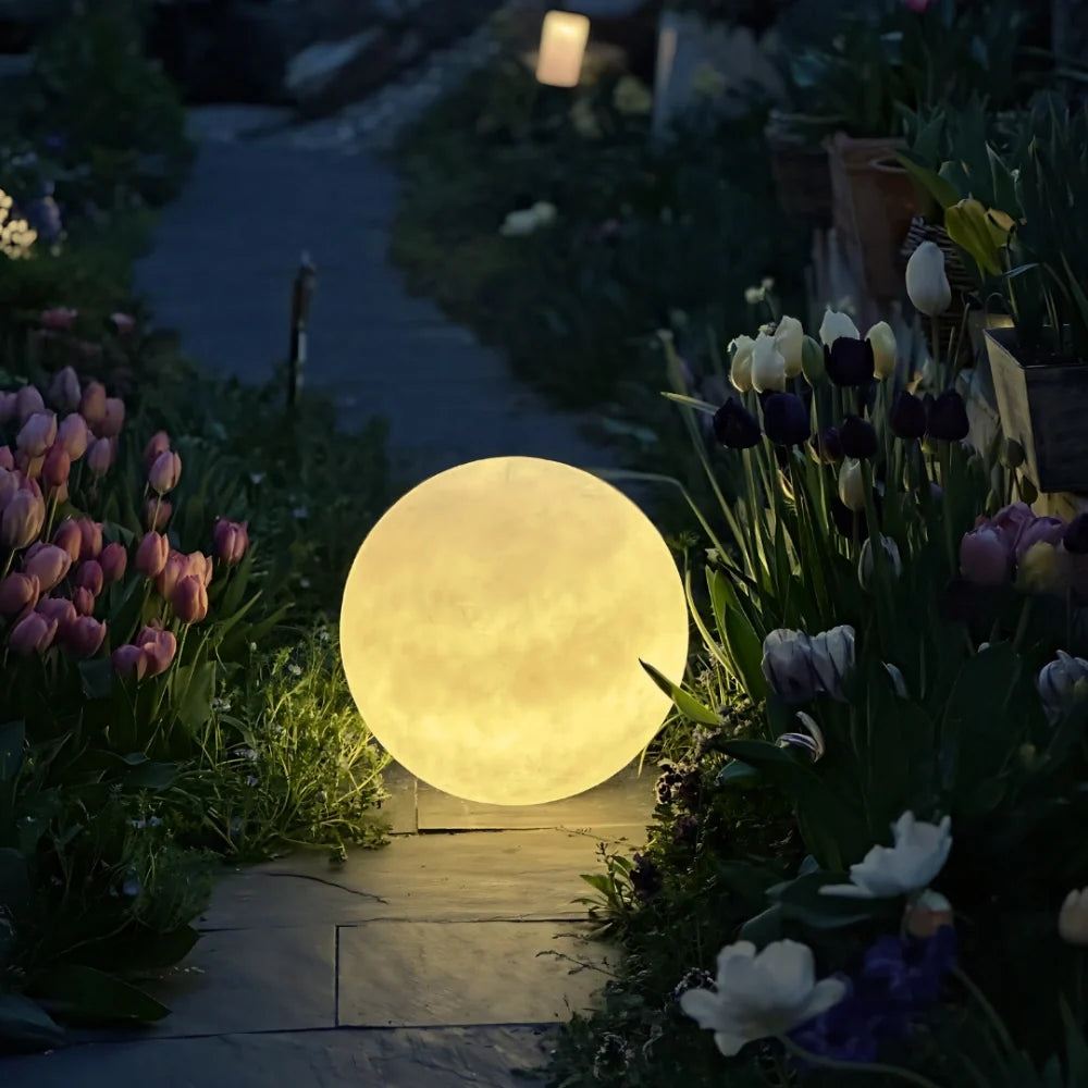 LED Moon Garden Light