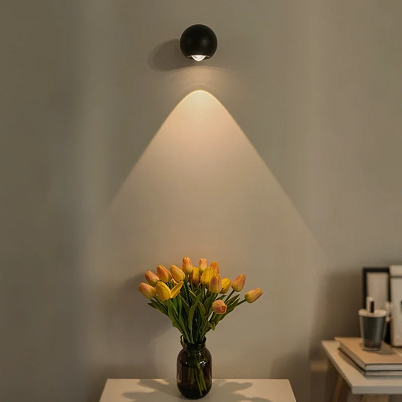 Rechargeable 360° Rotating LED Spotlight