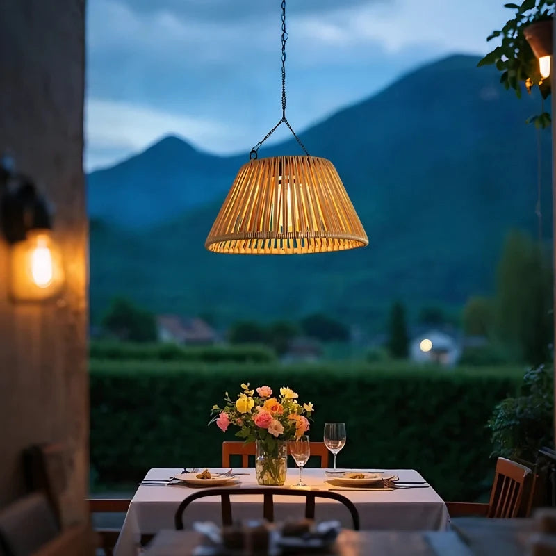 Solar Rope Lantern for Patio