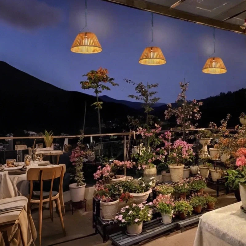 Solar Rope Lantern for Patio