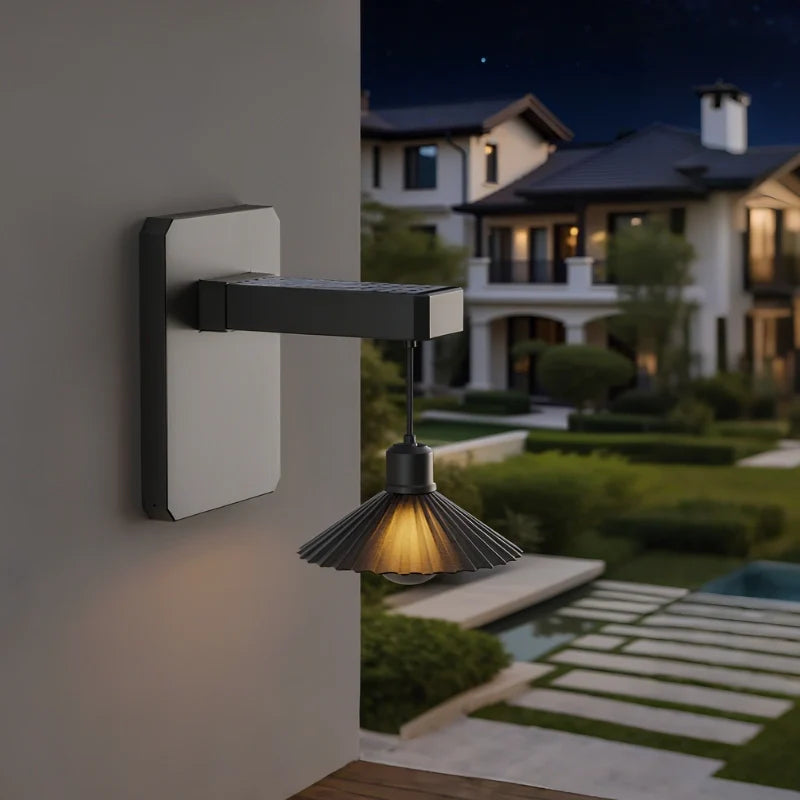 Decorative Outdoor Solar Wall Light