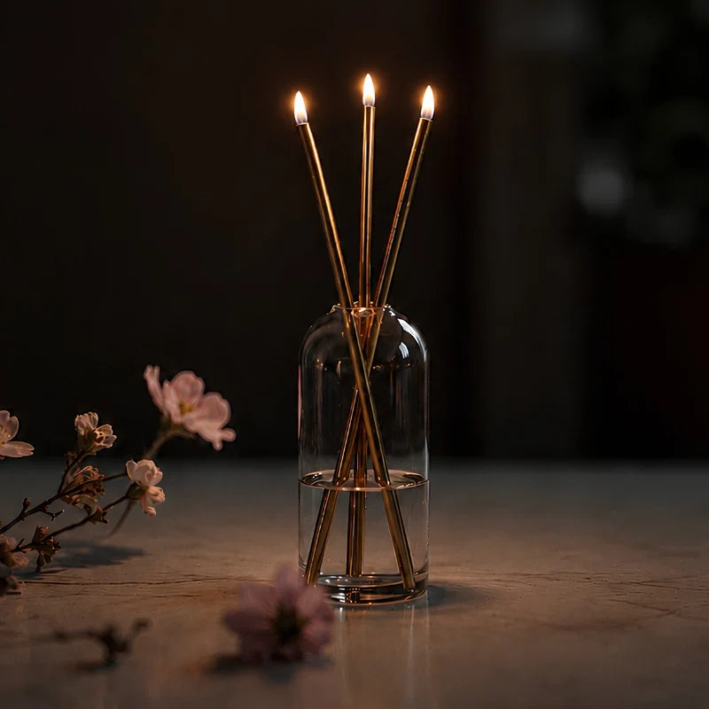 Refillable Smokeless Oil Candles