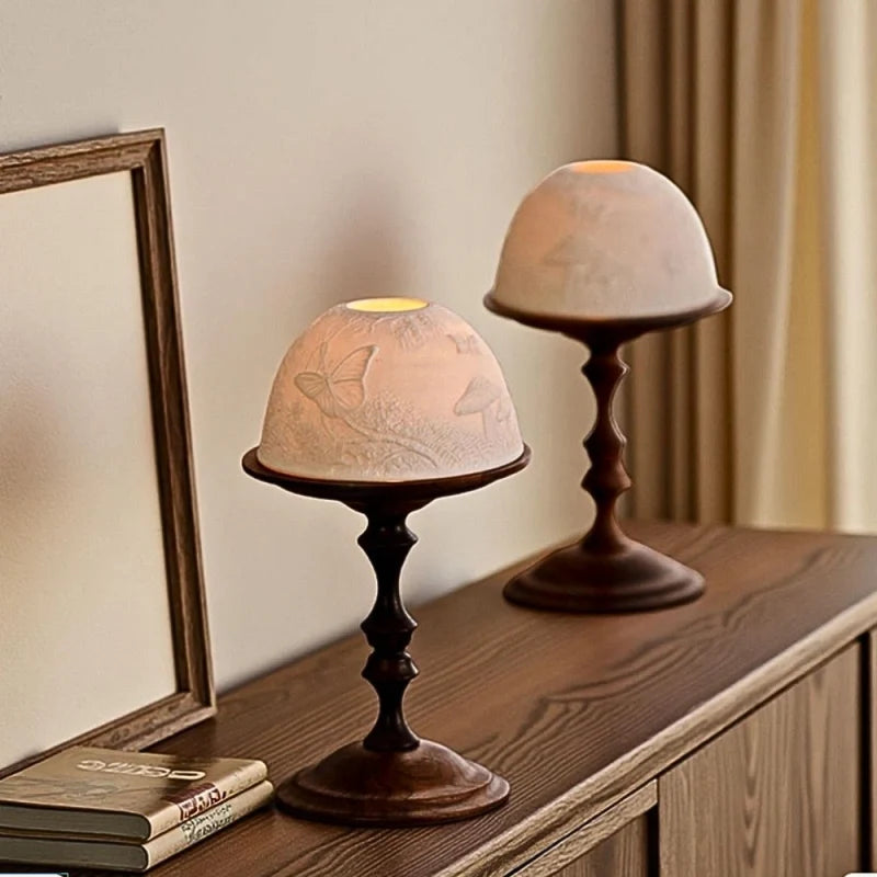 Wooden Candle Holder Lantern