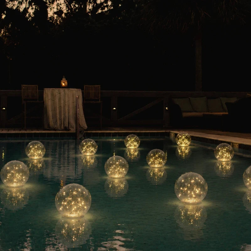 Floating Solar Pool Light
