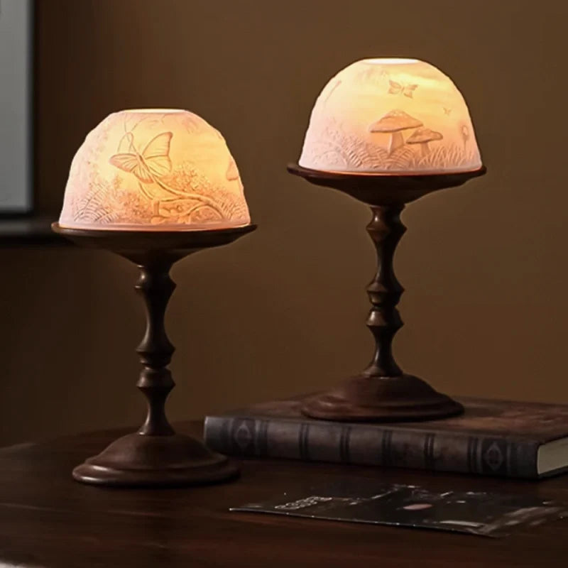 Wooden Candle Holder Lantern