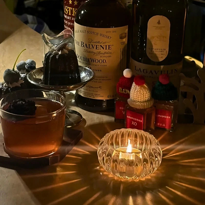 Ripple Glass Candle Holder