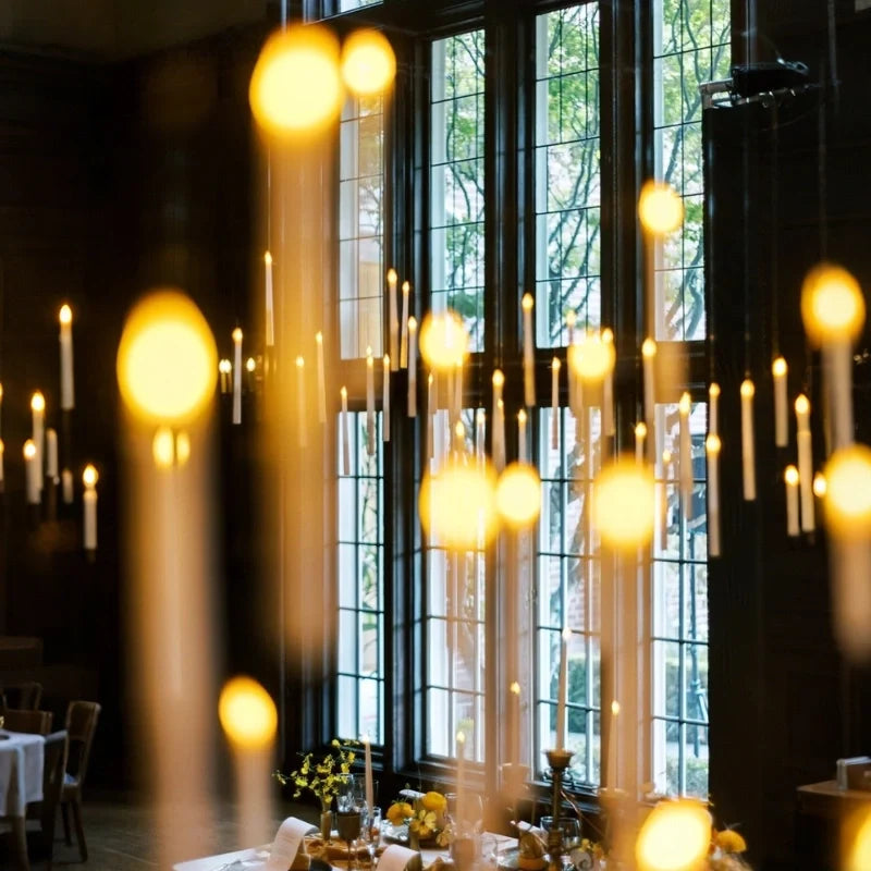 Floating LED Candles with Wand Remote