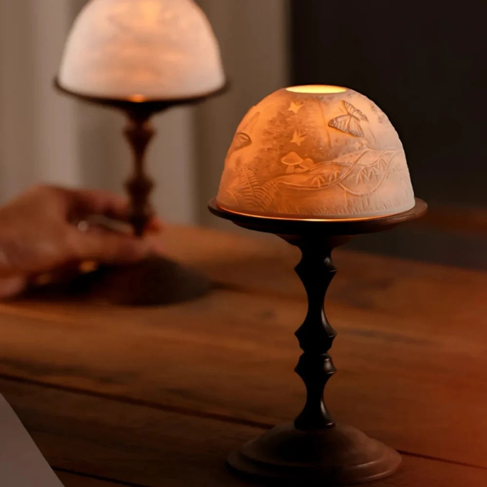 Wooden Candle Holder Lantern