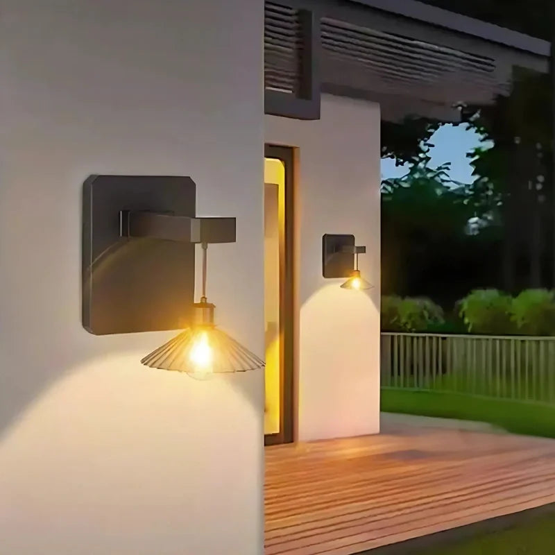 Decorative Outdoor Solar Wall Light