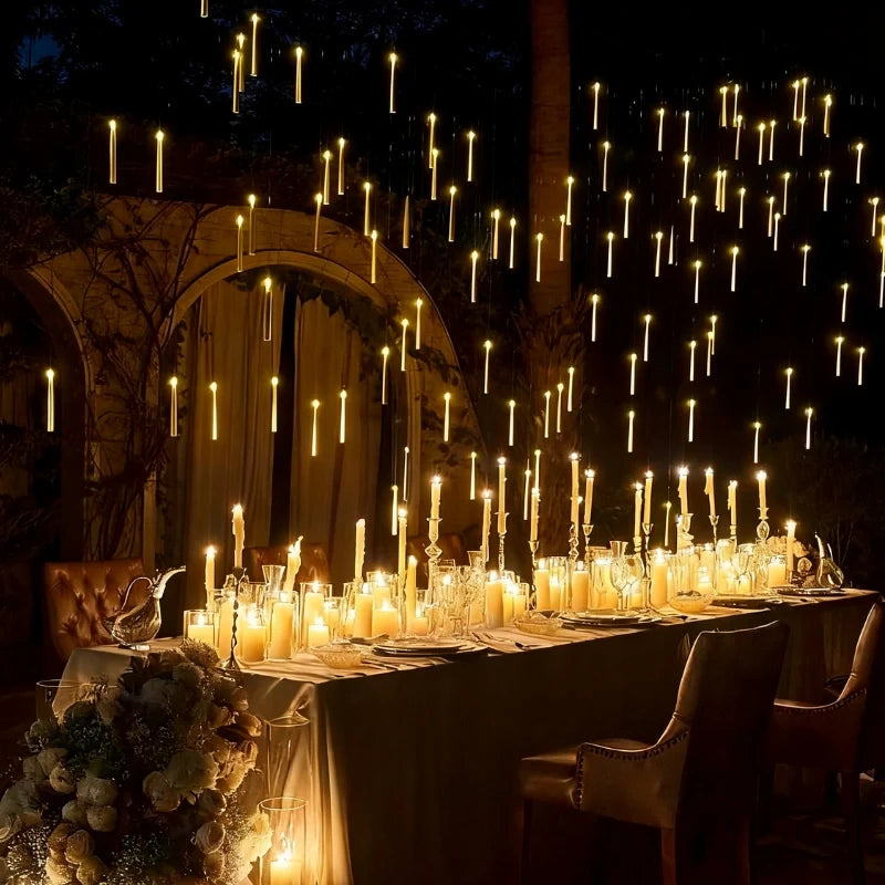 Floating LED Candles with Wand Remote