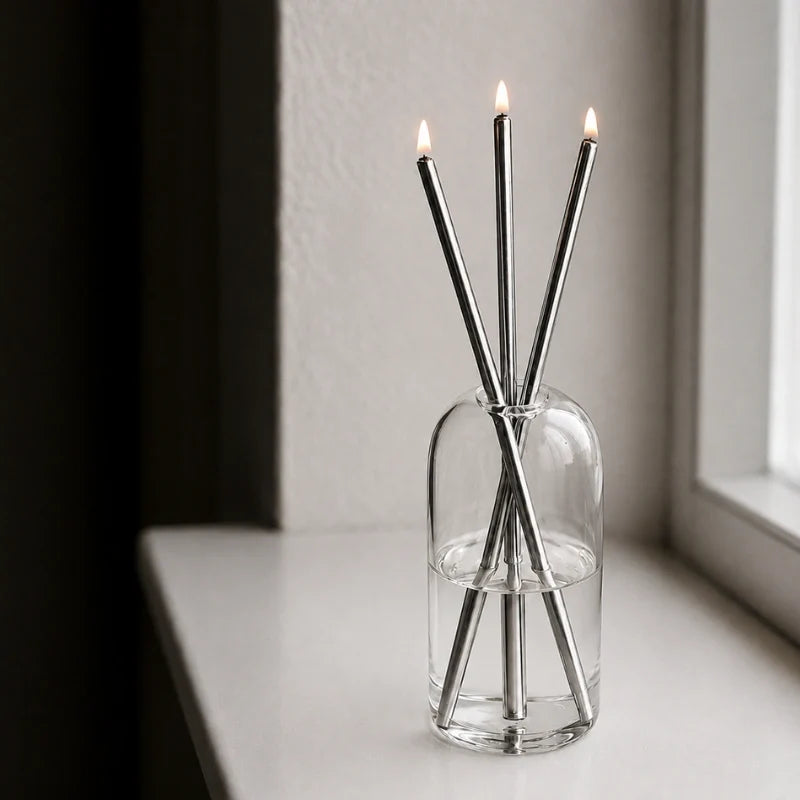 Refillable Smokeless Oil Candles