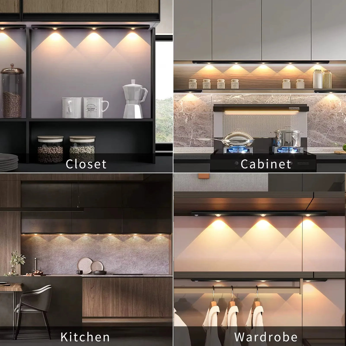 Motion Sensor Under Cabinet Light - Rechargeable LED