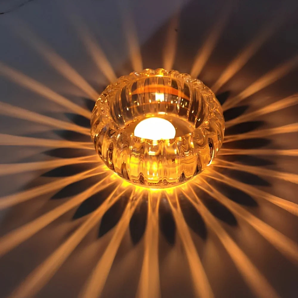 Ripple Glass Candle Holder