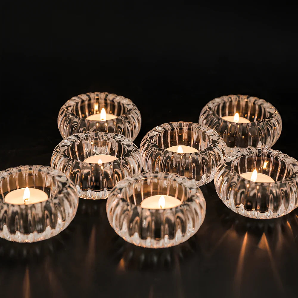 Ripple Glass Candle Holder