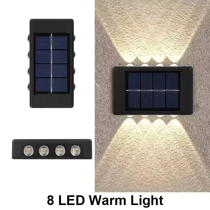 Solar Fence Lights - Waterproof Outdoor Wall Lights