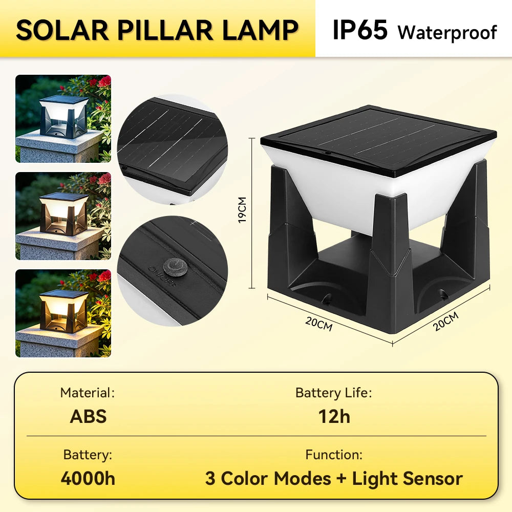 Solar Globe Garden Post Light