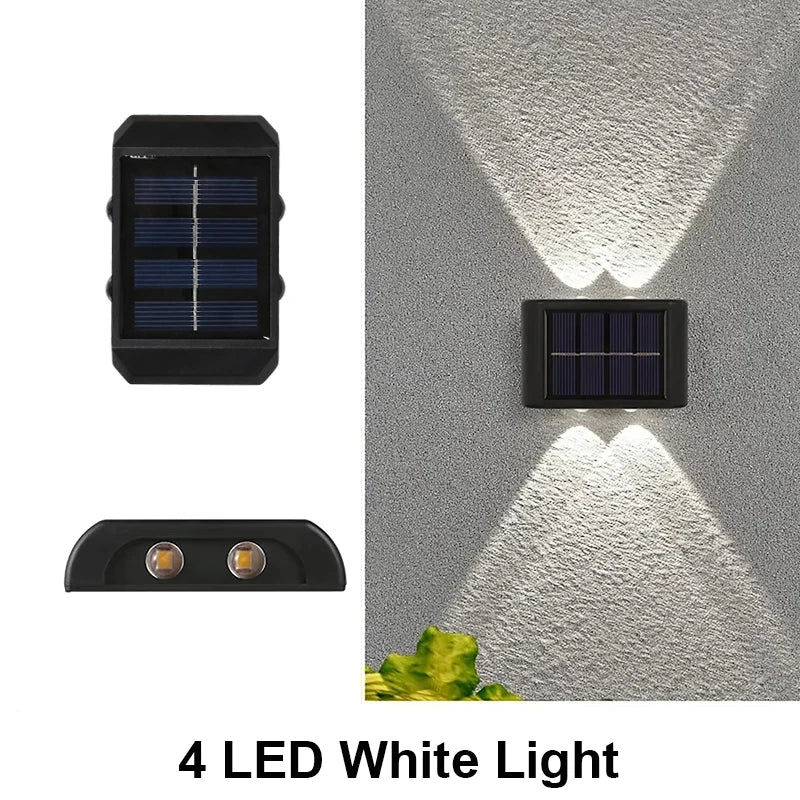 Solar Fence Lights - Waterproof Outdoor Wall Lights