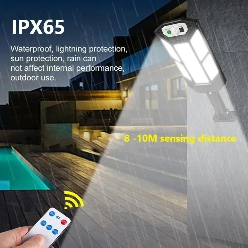 Solar Motion Sensor Light - Outdoor Security Wall Light