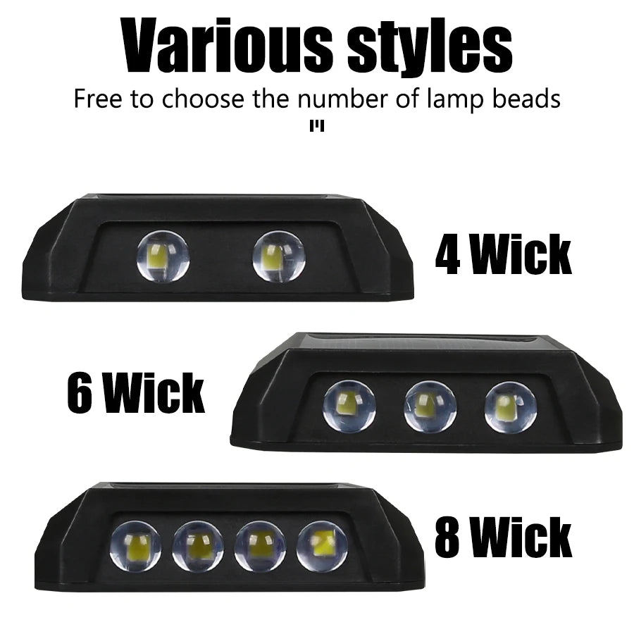 Solar Fence Lights - Waterproof Outdoor Wall Lights
