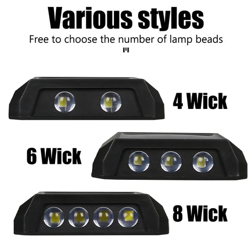 Solar Fence Lights - Waterproof Outdoor Wall Lights