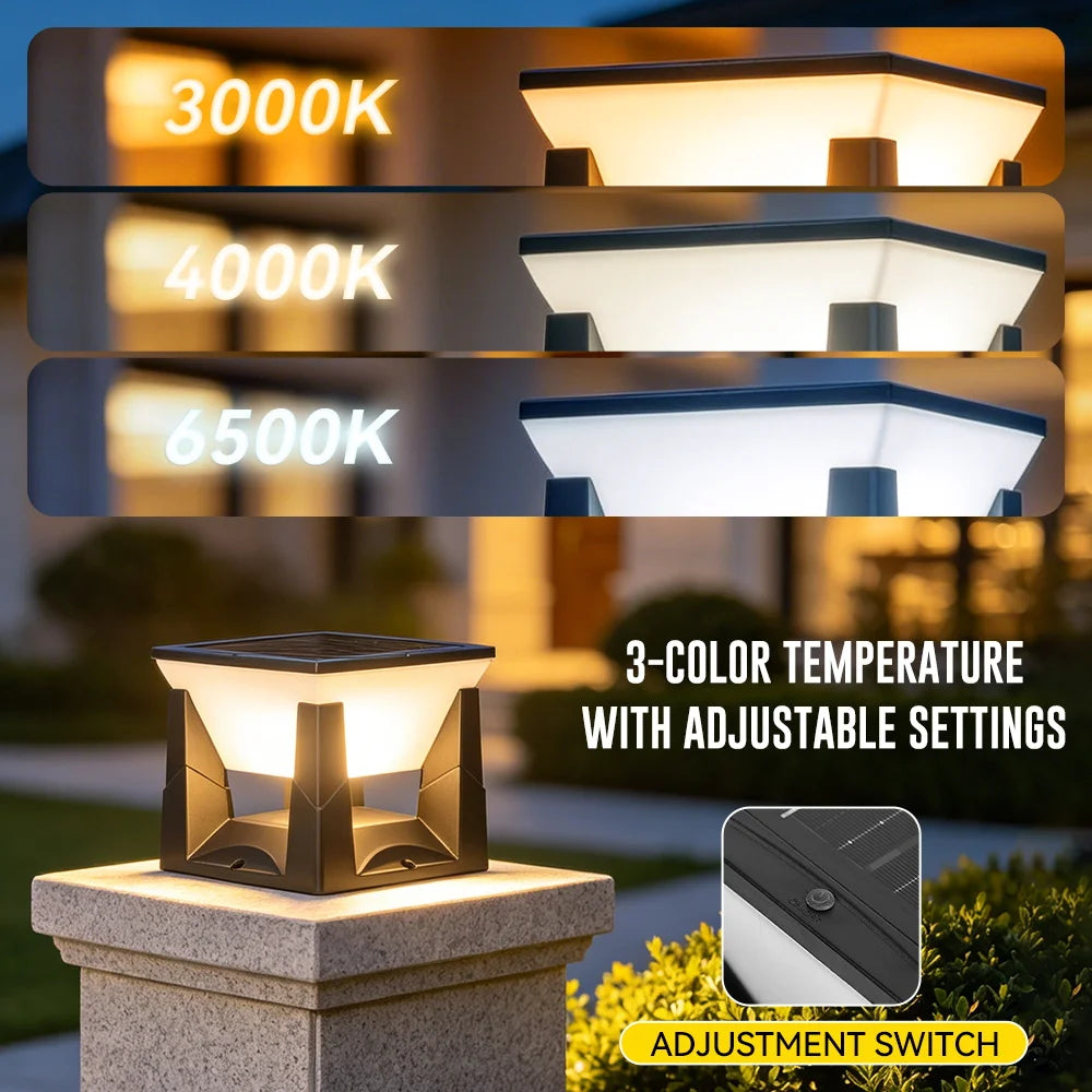 Solar Globe Garden Post Light