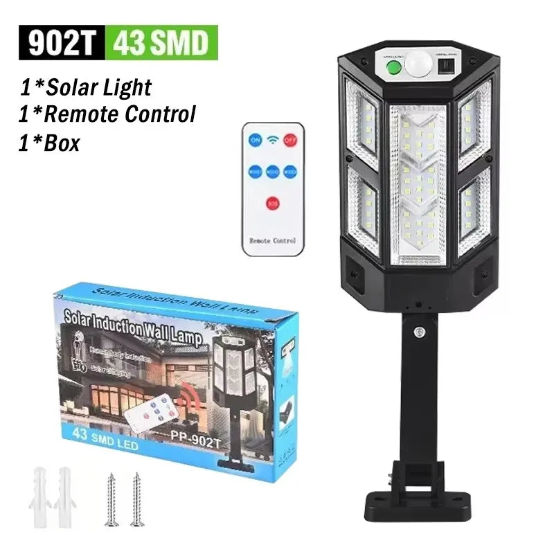 Solar Motion Sensor Light - Outdoor Security Wall Light
