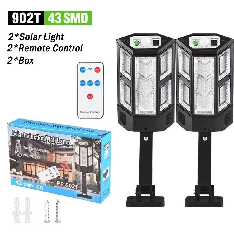 Solar Motion Sensor Light - Outdoor Security Wall Light