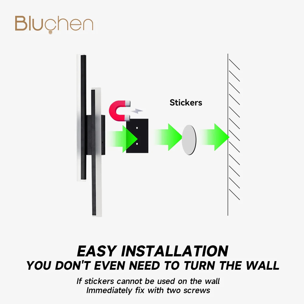 Modern Rechargeable Linear Wall Sconce