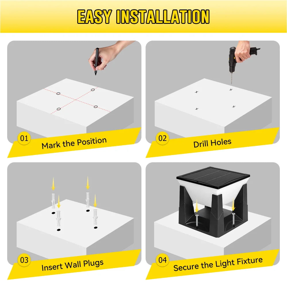 Solar Globe Garden Post Light