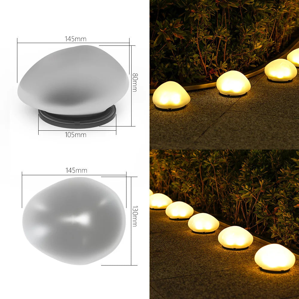Frosted Glass Solar Garden Light