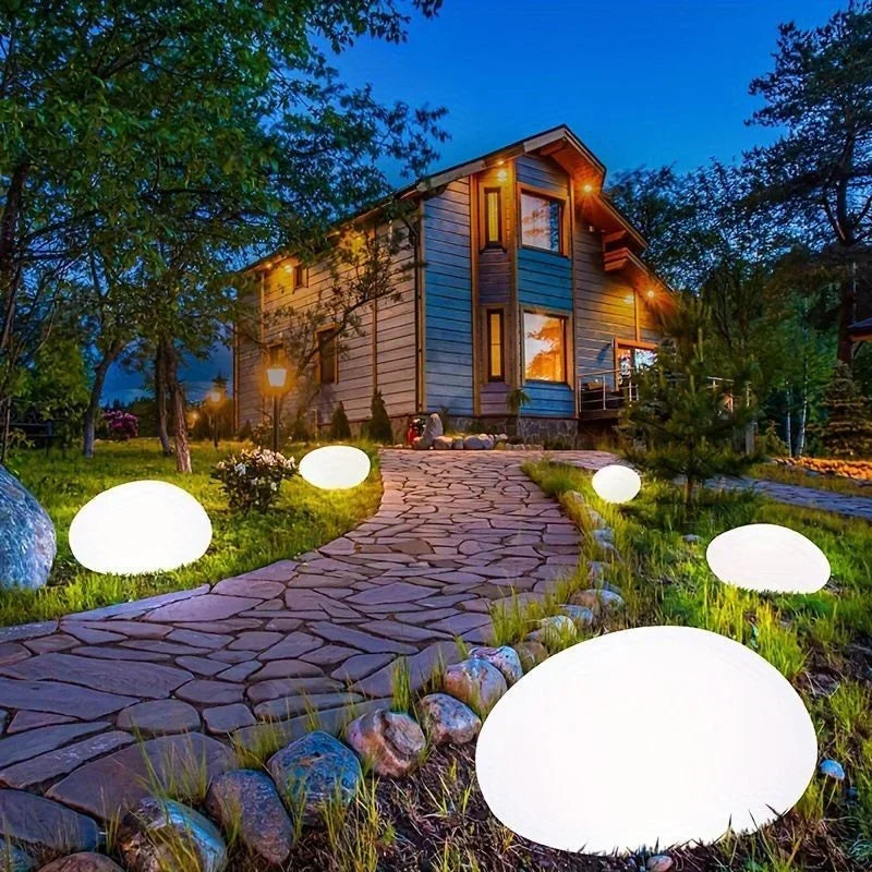Frosted Glass Solar Garden Light