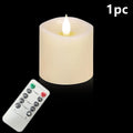 Real-Wax Flameless Pillar Candles