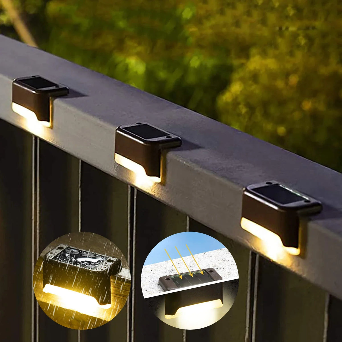 Solar Deck Lights - Waterproof Step and Stair Lights