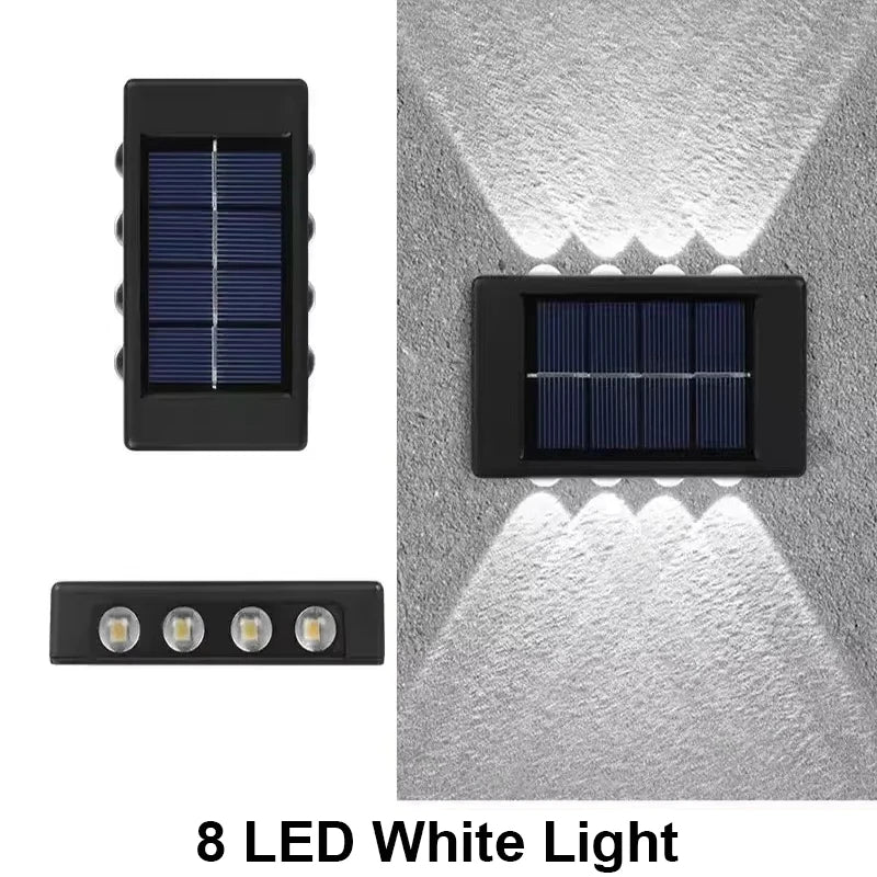 Solar Fence Lights - Waterproof Outdoor Wall Lights