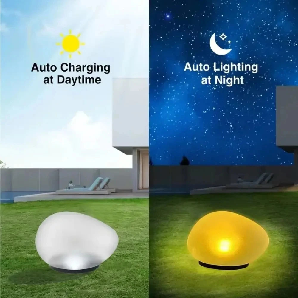 Frosted Glass Solar Garden Light