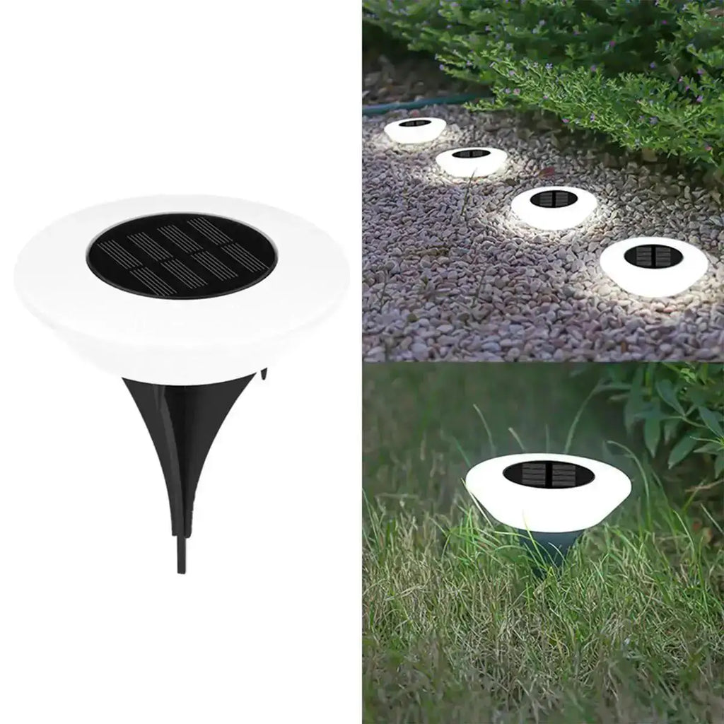 Low-Profile Solar Garden Ground Light