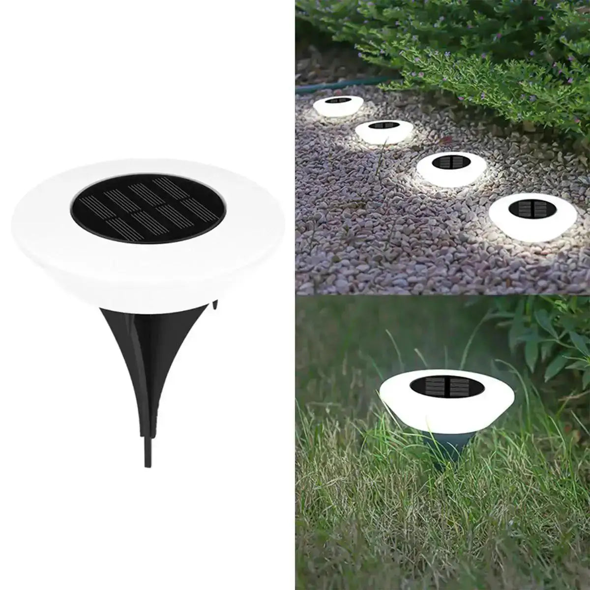 Low-Profile Solar Garden Ground Light