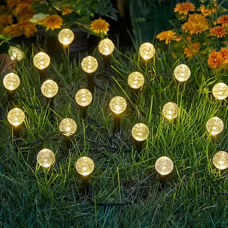 Crystal Bubble Solar Garden Lights - 20 Piece Set